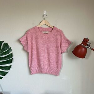 Loft Ribtrim Wedge Short Sleeve Sweater